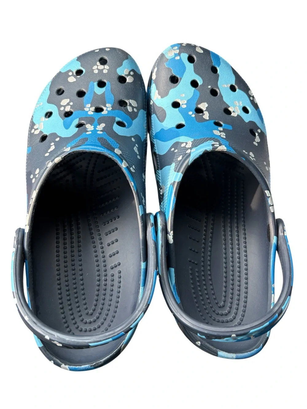 Crocs Classic Clogs Blue Camo Print Men’s 11